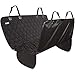 Acrabros Deluxe Dog Seat Covers for Cars,Dog Car Seat Hammock Convertible,Universal Fit,Extra Side Flaps,Exclusive Nonslip,Waterproof Padded Quilted,Black