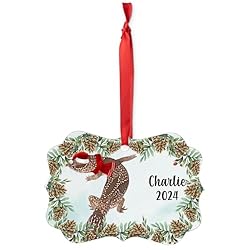 Brown Beige African Fat Tailed Gecko Christmas