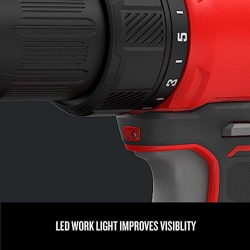 CRAFTSMAN V20 Cordless Drill/Driver Kit, 1/2 inch, Battery and Charger