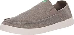 Sanuk Men's Pick Pocket Slip-On Sneaker Shoe, Brindle/ Natural, 08