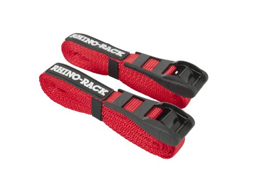Rhino-Rack Red Rapid Straps with Buckle Protector - Two 15 Foot/4.5 Meter Straps (RTD45P) - Thumbnail 5