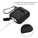 AirPods Case Cover, 9 in 1 Case Airpods Accessories Protective Silicone Skin Compatible for Apple Earpods with Airpods Watch Band Holder/Ear Hook/Anti-Lost Stap/Clip /Keychain/Grip-Black