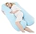Pregnancy Pillow Full Body Maternity Pillow 55Inch Comfort U Body Back Support Nursing Maternity Pregnancy Pillow with Removable Cover