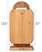 Bamboo Cutting Board Set for Kitchen,Small Cutting Boards with Holder,Serving Boards for Sandwich Cheese Meal Breakfast