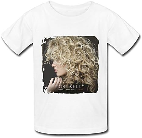 SANYOU Kid's Designer Tori Kelly Unbreakable Smile T-shirts Size M White