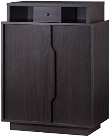 OTTMAR 5-Shelf Shoe Storage Cabinet with one Drawer (espresso2) D0002205