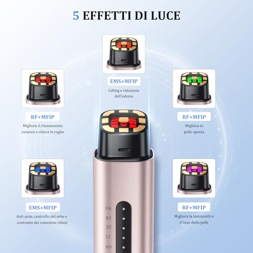 Oranmagic Professional Radiofrequency Face Massager, Microcurrent Facial Massager, Electric Beauty Device Anti-Wrinkle, Anti-Aging, Anti-Acne, Lifting and Firming for Face and Neck