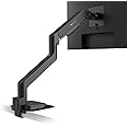 BenQ Ergo Monitor Arm -Gas Spring Monitor Stand for Up to 45'' & 44lbs Screens, Heavy Duty, Quick Installation, No Sagging, T