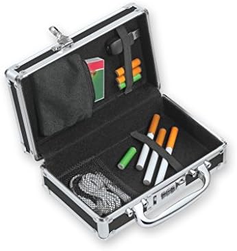 Large Locking E-Cig Vaping Device and Accessory Storage Case in Midnight Black by Vaultz