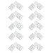 VIPMOON L-Shape 2 Pin 8mm LED Strip Light Connector 10 Pack 2 Conductor Connector Solderless Snap Down Quick Splitter Right Angle Corner 90° Degree for 8mm Wide 2835 3528 Single Color Light Strip