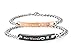 His & Hers Matching Set Titanium Stainless Steel His Crazy Her Weirdo Couple Bracelet in a Gift Box