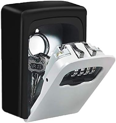 Kelibo キーボックス 鍵 ボックス 南京錠 セキュリティキーボックス 証番号式キーボックス 大容量 屋外 801シルバー