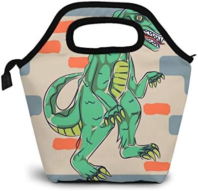 Daizideaidai Dino Monster Lunch Bag Tote Bag Lunch Organizer Lunch Holder Lunch Container for Adults Kids Nurse Teacher Work Outdoor Travel Picnic