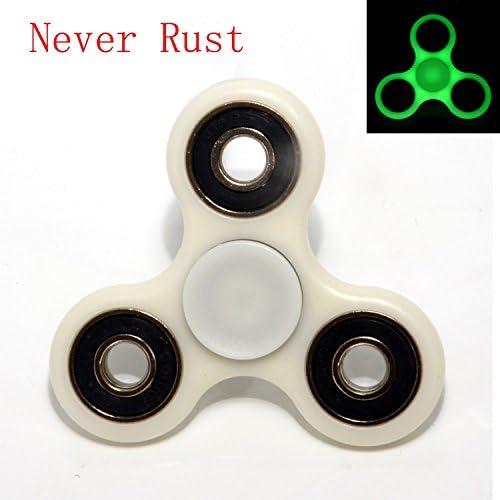 2Pack Fidget Spinner EDC Tri-Spinner Toy ADHD Focus Toys High Speed 1-3 Min Spins Precision Hand Spinner Fidgets for Kids &amp; Adults - Best Stress Reducer Relieves Boredom / Killing Time ( Fluorescence)