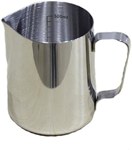 Henglian Stainless Steel Measurement Inside Milk Frothing Pitcher for Espresso Machines, Milk Frothers (mug-14)