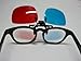 Red-blue / Cyan Anaglyph 3D Clip-on Glasses 3D movie game