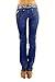 VIRGIN ONLY Women's Slim Fit Low Rise Straight Leg Denim Jeans (Dark Denim, Size 29)