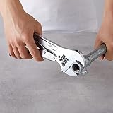Amazon Basics 10 in Locking Adjustable Wrench with Locking Jaw view 9