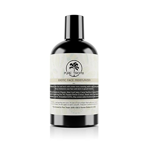 Pure Tropix Exotic Face Moisturizer | Anti Aging Skin Care | Plumps, Revives & Balances | Effective Dark Spot and Acne Treatment | Day and Night Treatment | 4 oz (118 ml)