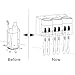 WARMLIFE Toothbrush Holder Natural Wheat Straw Anti-dust with 3 Cups Easily Wall Mounted Electric Toothbrush Storage Set