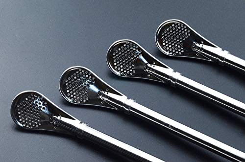 image for JETKONG Stainless Steel Spoon Straws Stirring Coffee Straws Reusable D
