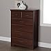 South Shore Versa Collection 5-Drawer Dresser, Royal Cherry with Antique Handles
