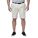 Haggar Men's Cool 18 Pro Straight Fit Pleated Front 4-Way Stretch Expandable Waist Short (Regular and Big & Tall Sizes), String-BT, 46