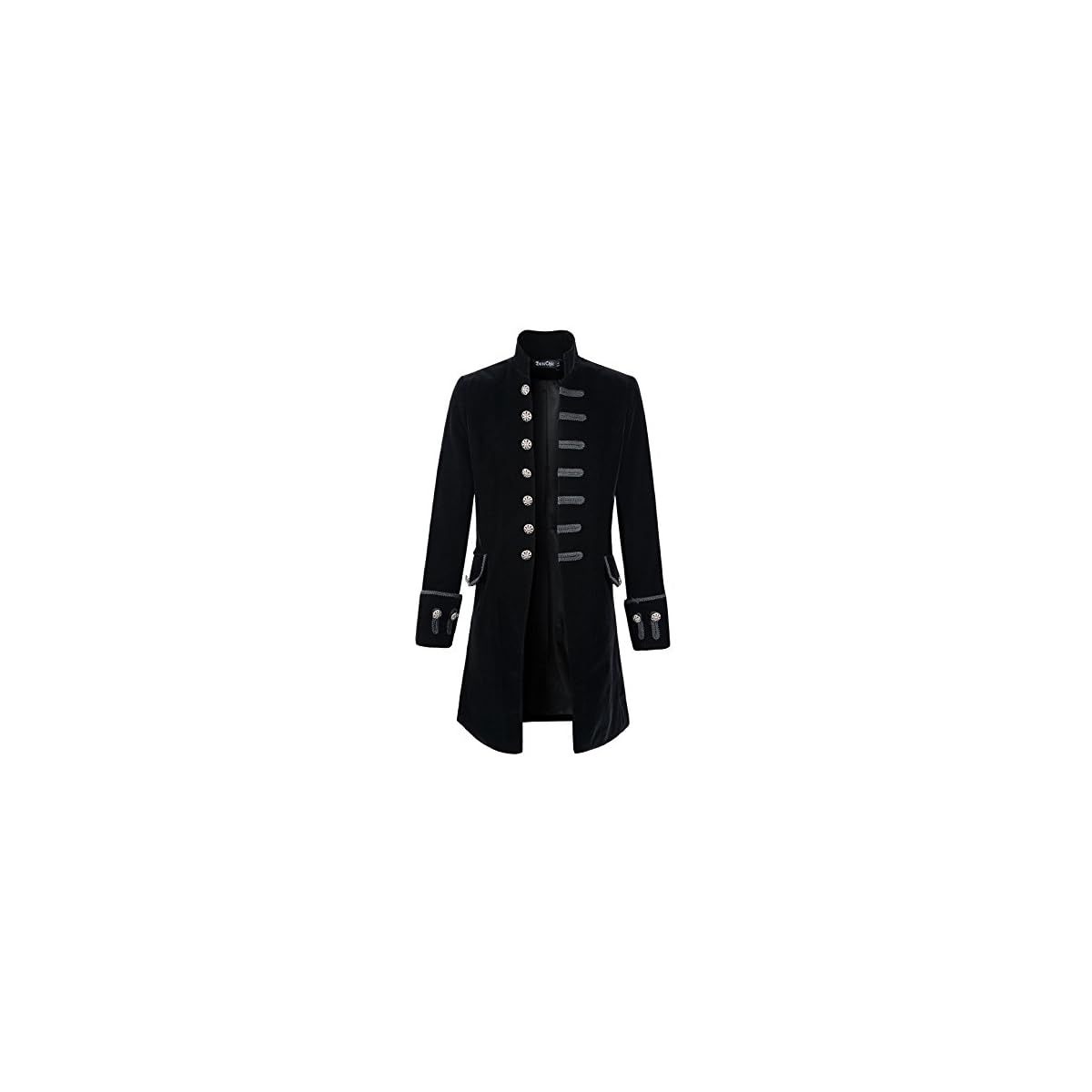 Founding Father Costume Adult Men's Steampunk Vintage Tailcoat Jacket UK Sale Clearance Man Gothic Medieval Tuxedo Coat Victorian Button Down Lapel Coat Uniform Halloween Cosplay Mens Vintage Tailcoat
