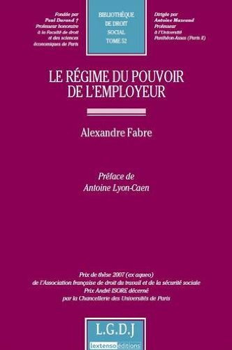 Le  régime du pouvoir de l'employeur