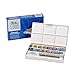 Winsor & Newton Cotman Watercolor Paint Set, Complete Pocket Set, 16 Half Pan w/ Brush, Eraser, Mixing Palette