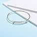 Sromay 8 Pieces Wire Blank Bracelet Stainless Steel Expandable Charm Bangle Bracelet for DIY Jewelry Making, 2.4 Inch