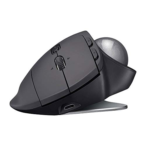 image for Logitech MX Ergo Wireless Trackball Mouse Graphite Bundle with Deco Ge