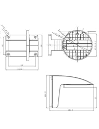 Hikvision DS-1258ZJ Soporte de pared para Mini Dome de interior o cámaras domo