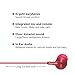 PANASONIC ErgoFit Earbud Headphones with Microphone and Call Controller Compatible with iPhone, Android and BlackBerry – RP-TCM125-R – in-Ear (Red)thumb 1