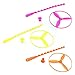 Owfeel of 3 Dragonfly Toy Plastic Twisty Flying Saucers Spinning Shooter Flying Disc Toys for Children 4color Send by Randomly