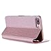 iPhone 8 Plus Case,AutumnFall Full Protective Anti-Scratch Resistant Butterfly Decoration Leather Cover Case for Apple iPhone 8 Plus 5.5 Inch (2017) (Rose Gold)