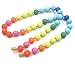 V-TOP Chewable Rainbow Silicone Baby Teething Necklace for Mom and Baby Teether Toy -BPA Free (Rainbow Classic)
