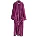 Richie House Women's Plush Soft Warm Fleece Bathrobe RH1591-E-XL Dark Purple