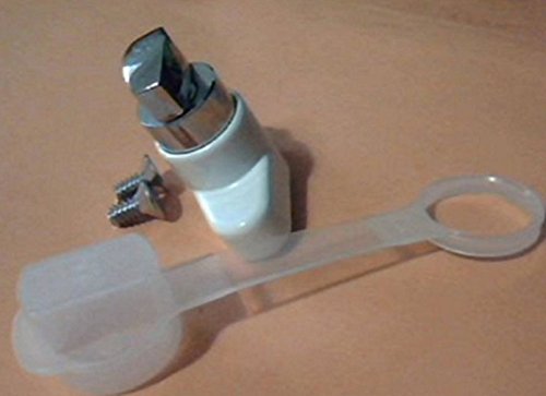 USA Premium Store HV Thumb Turn Lock Kit, Push Pin, Hurricane Shutter Hardware Part, White