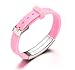JF.JEWELRY Medical Alert Bracelets for Women, Personalized Custom Medical ID Bracelets, Waterproof Silicone Medical Bracelet - Pink
