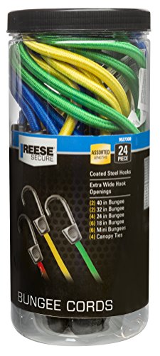 Reese 9527300 24 Piece Standard Bungee Assortment Jar-24