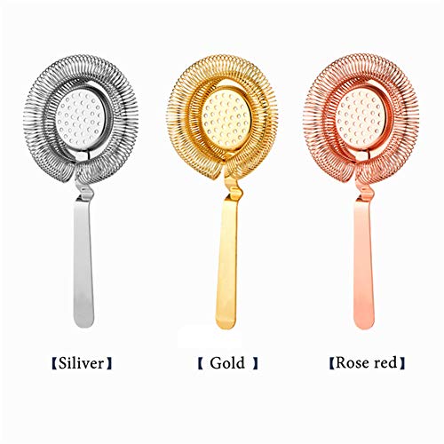 AOHMG Cocktail Set Edelstahl 4 Teileig, Bar Set, Cocktailshaker, Messbecher, Barlöffel, Barsieb, Set für die Bar,Rose… – Bild 3