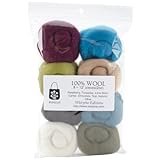 WISTYRIA EDITIONS 0.25-Ounce Wool Roving, 12-Inch, Chic, 8-Pack