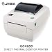 Zebra - GC420d Direct Thermal Desktop Printer for Labels, Receipts, Barcodes, Tags, and Wrist Bands - Print Width of 4 in - USB, Serial, and Parallel Port Connectivity