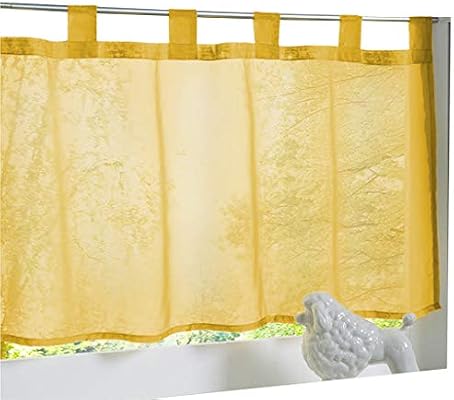 Amazon De Eslir Scheibengardine Mit Schlaufen Gardinen Kuche