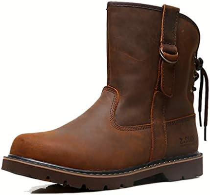 Urnice ブーツ メンズ レザー おしゃれ バイクブーツ 牛革 ハイカット アウトドア ハイキング用 防水 防寒 B07md2qmt3 3 565円 人気海外一番 100 品質保証 全品送料無料 即日出荷 Sale開催中