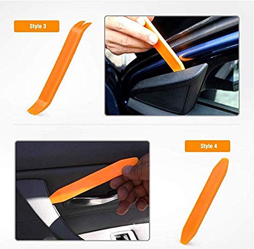 Yirind 4Pcs Auto Door Clip Panel Trim Removal Tool Kits for Car Dash Radio Audio Installer Pry Tool