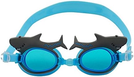 Kids Children Cartoon Sharks Design Swim Goggles Anti Fog Waterproof