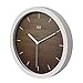 HITO Silent Wall Clock Non Ticking 12 inch Excellent Accurate Sweep Movement, Modern Decorative for Kitchen, Living Room, Bathroom, Bedroom, Office (A whiteframe)
