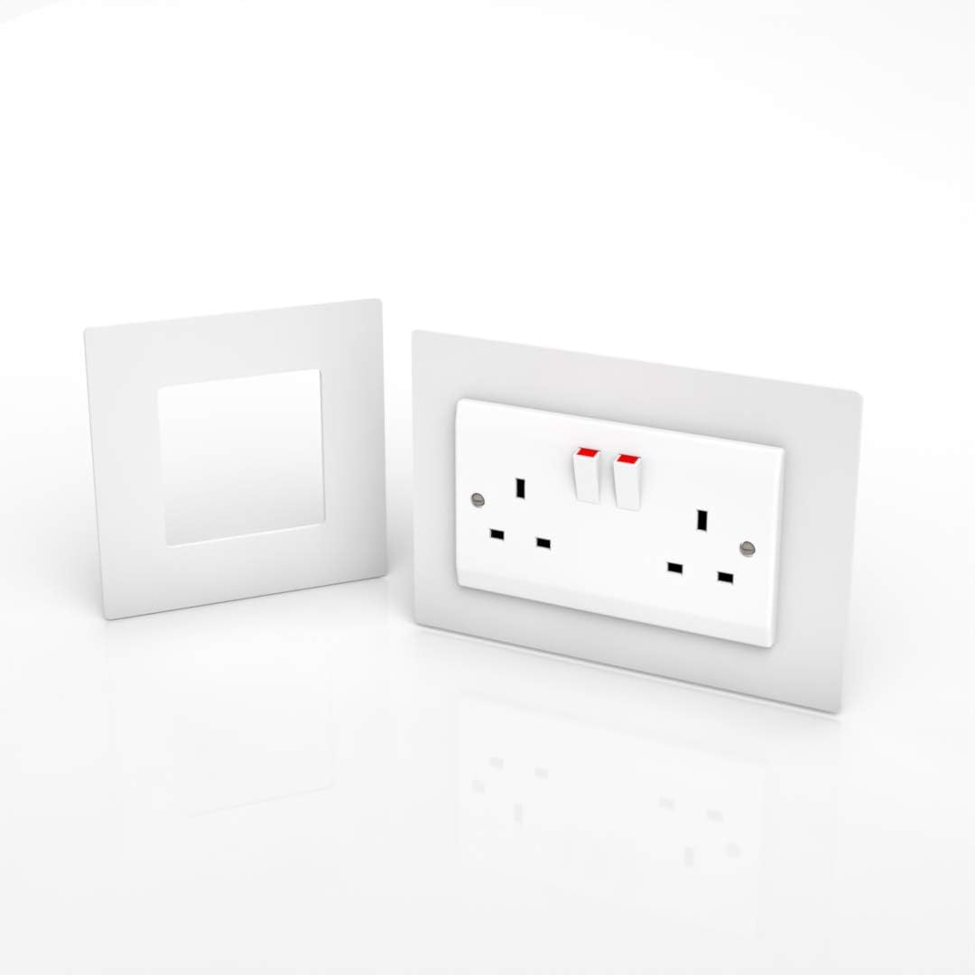 Double/Single Socket Switch Surround/Acrylic Finger Plate (Double